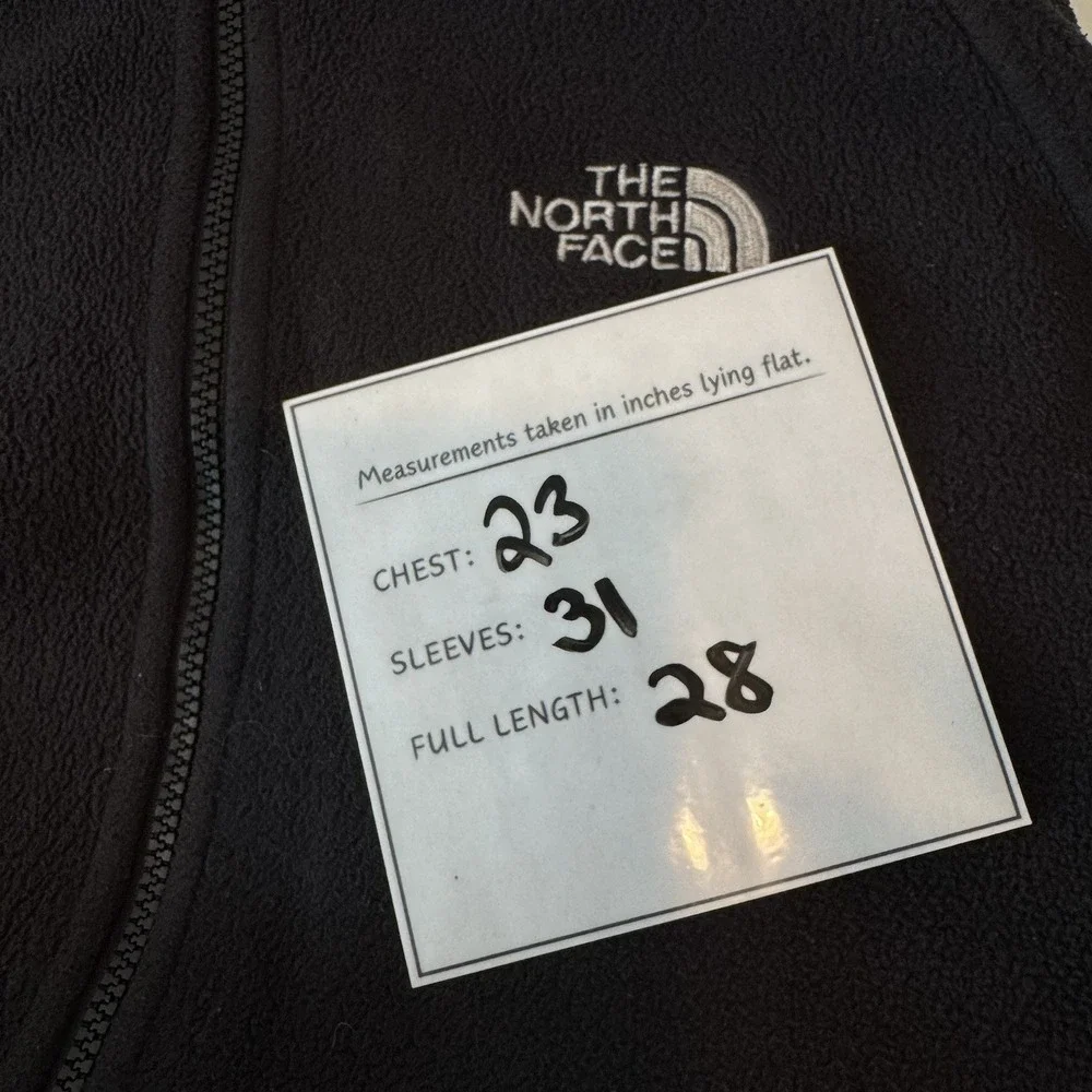 The North Face Glacier Full‎ Zip Fleece Black Jacket Men's Size Medium #567